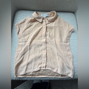 In God We Trust silk button up blouse - M